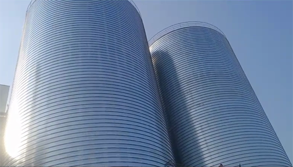 乐亭2座混凝土高架卷板仓